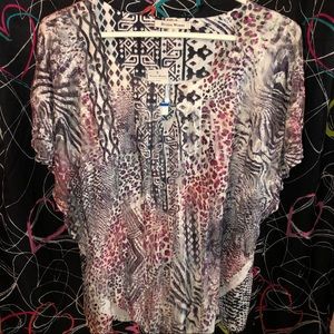 Studio Works XL Flowy Short Sleeve Top